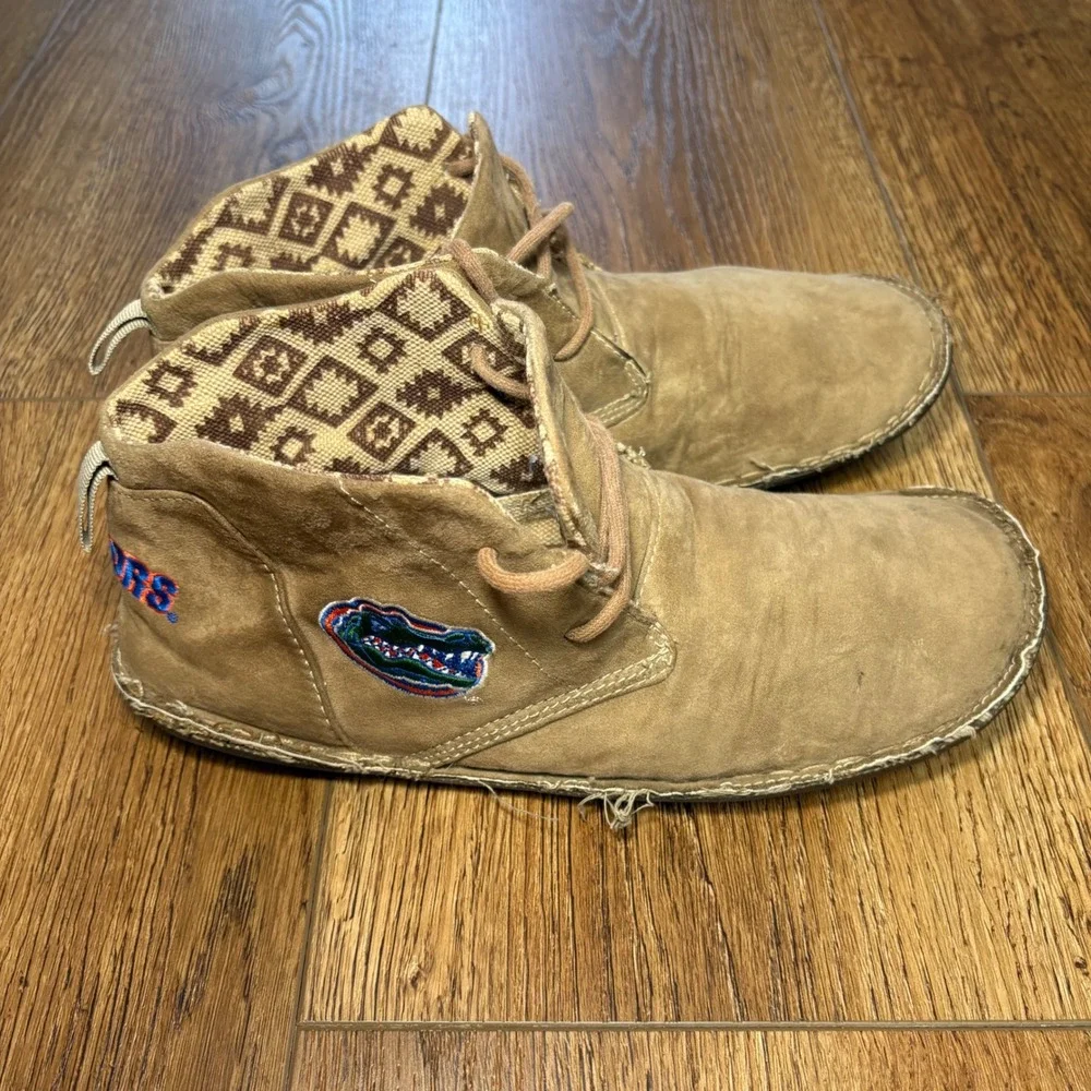 Primus Florida Gators‎ Suede Chukka Boots Tan UF Lace Up Shoes College Mens 9
